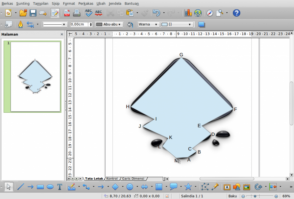 Libreoffice draw повернуть изображение