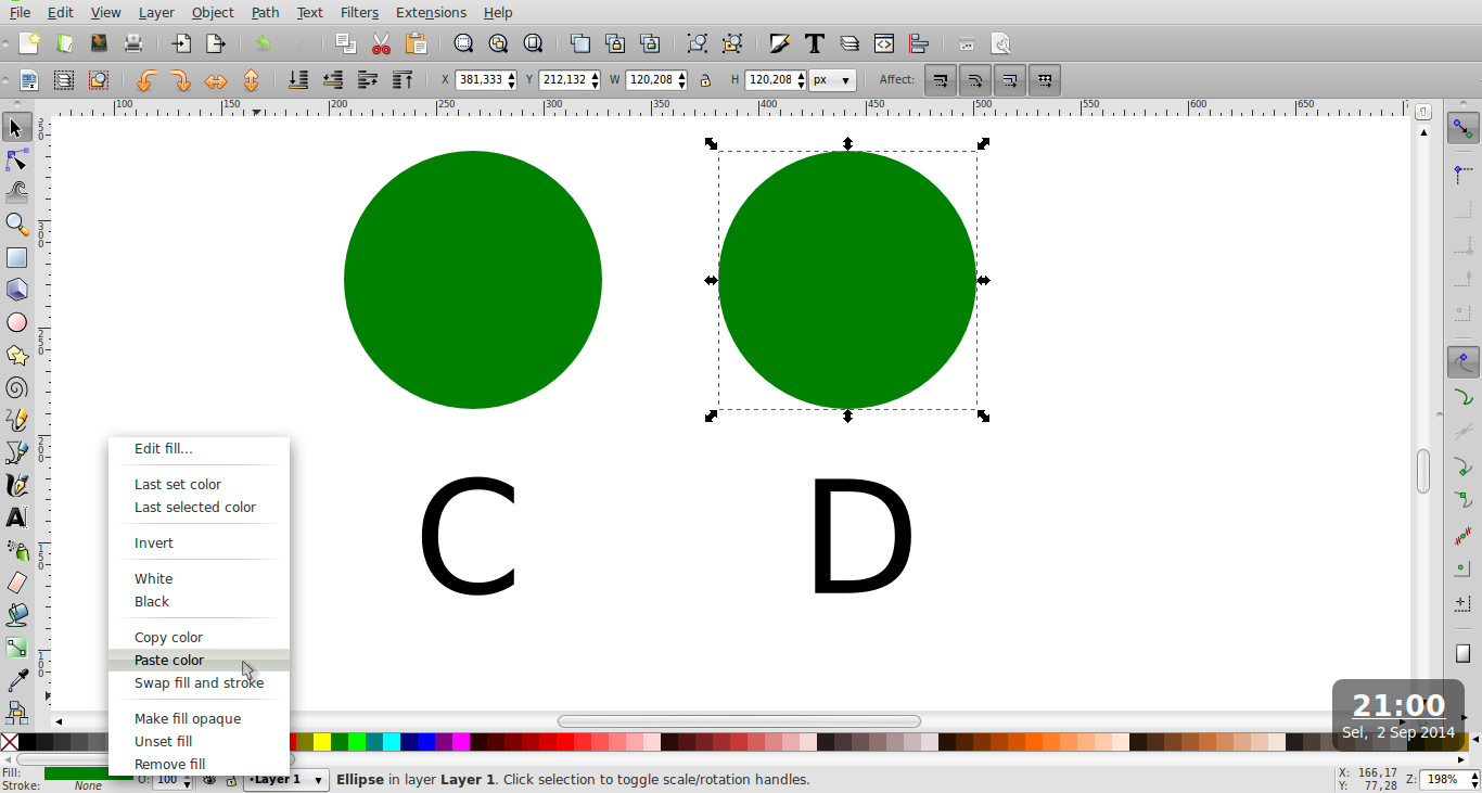 Как inkscape обрезать изображение по контуру